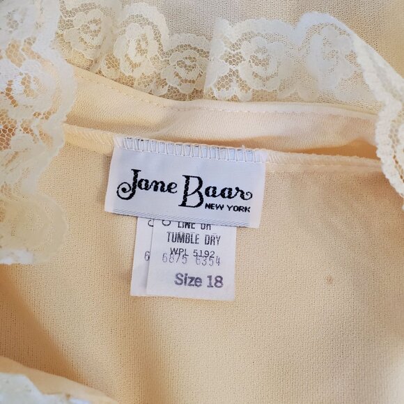 Jane Baar 18 Yellow Lace Vintage Cosplay Dress A Line Belted Garden Party Easter - Picture 3 of 7